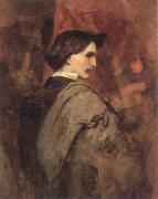 Anselm Feuerbach self portrait oil painting
